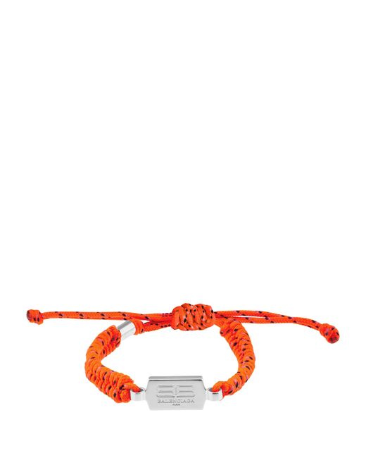 Balenciaga Red Saint-Germain Lace Bracelet for men