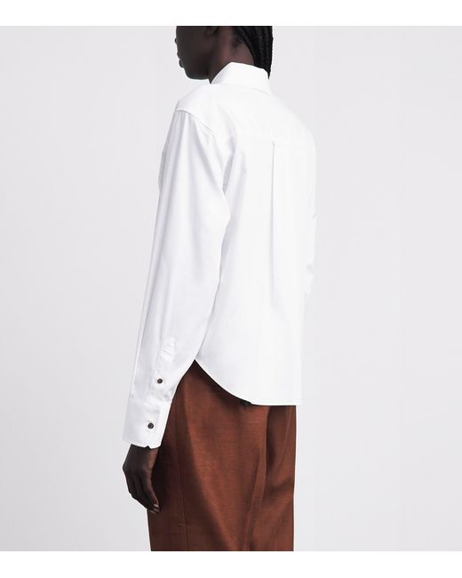 ME+EM White Cotton-Blend Perfectly Proportioned Shirt