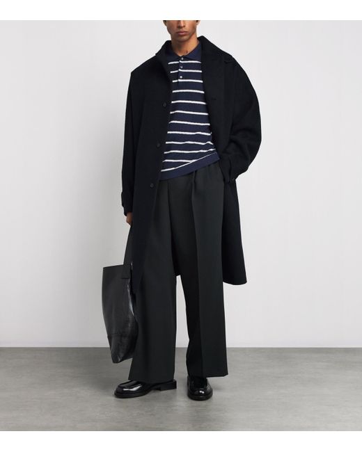 Jonathan Simkhai Blue Cotton-Silk Calum Polo Shirt for men