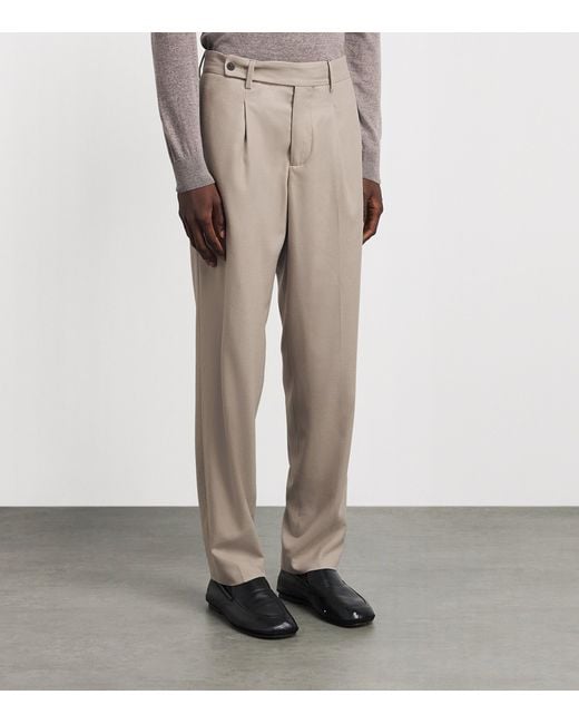 Colombo Gray Kid Wool 12.8 Louis Chinos for men