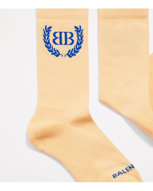 Balenciaga Yellow Cotton-Blend Laurel Socks
