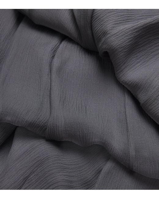 Chloé Gray Silk Maxi Skirt