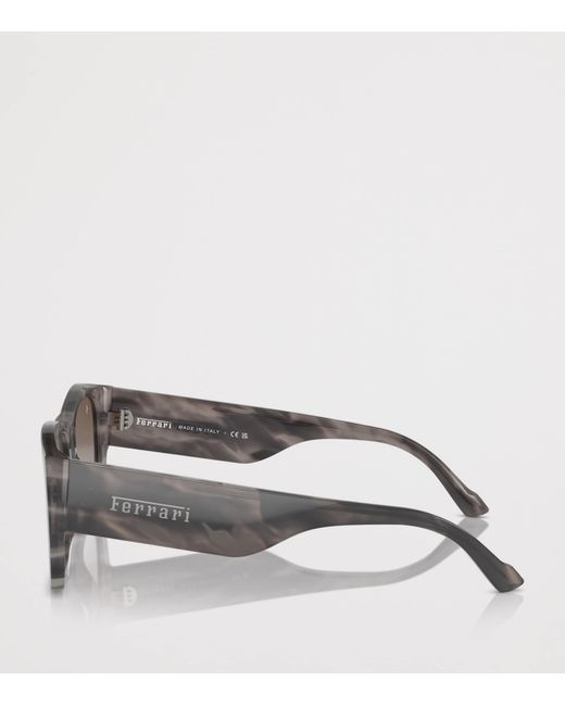 Ferrari Green Acetate Square Sunglasses