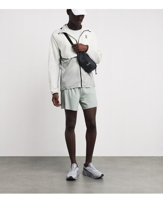 On Shoes Gray Windproof Weather Jacket for men