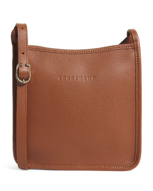 Longchamp Brown Small Le Foulonné Cross-Body Bag