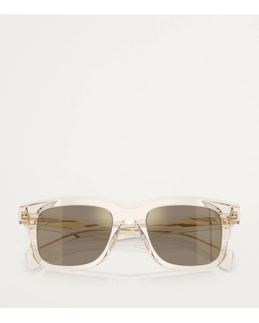 Moncler White Acetate Claro Me6004 Sunglasses
