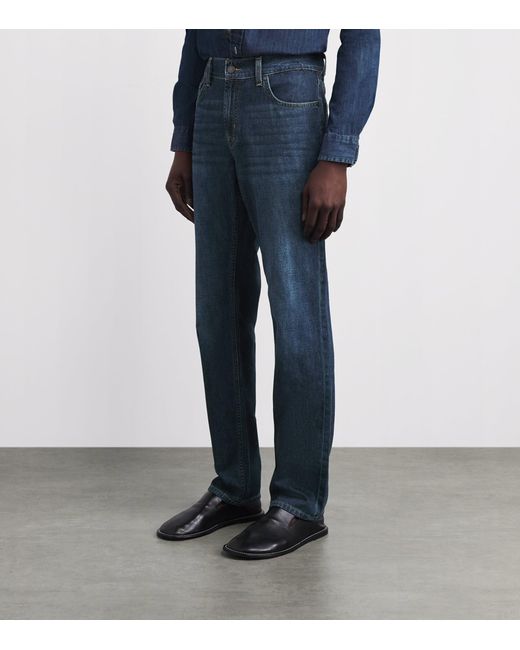 7 For All Mankind Blue The Straight Jeans for men