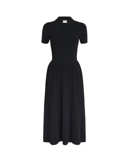 Claudie Pierlot Black Knitted Midi Dress