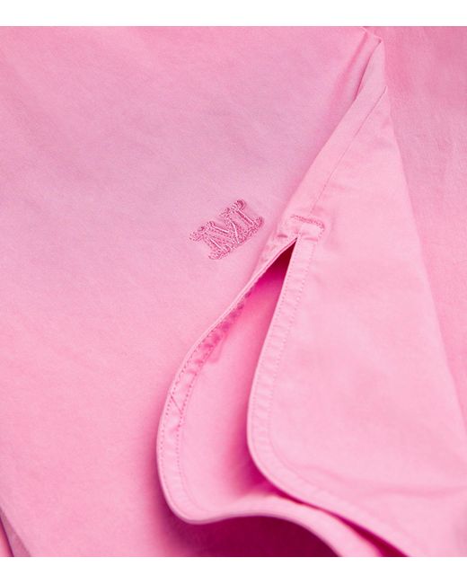 Max Mara Pink Embroidered Monogram Shirt