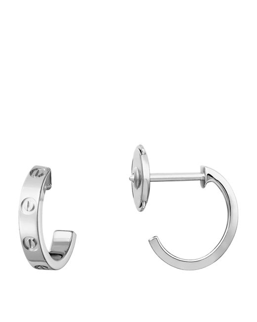 Cartier Metallic Love Hoop Earrings