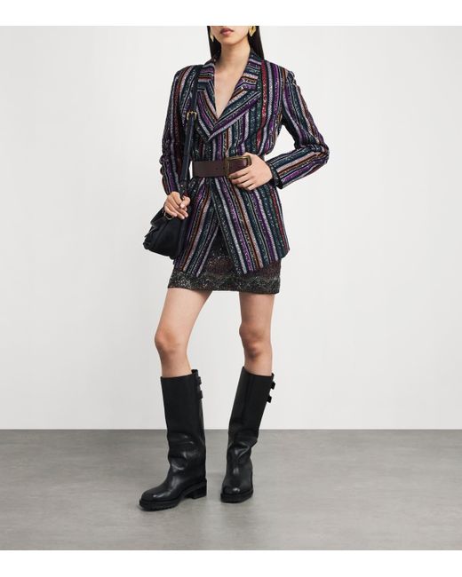 Missoni Multicolor Sequin Stripe Blazer