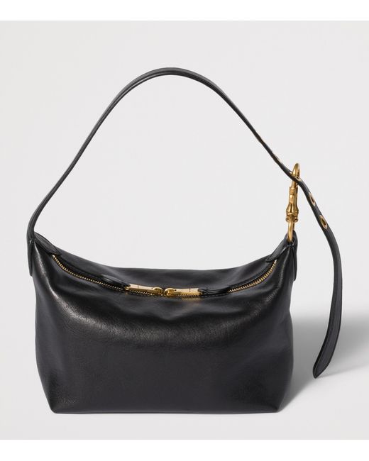 Miu Miu Black Small Nappa Leather Spirit Shoulder Bag
