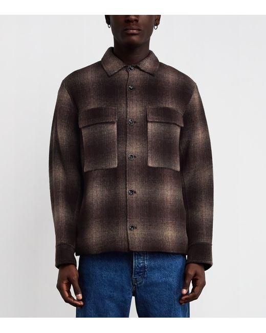 Rag & Bone Brown Wool-Blend Austin Check Jacket for men