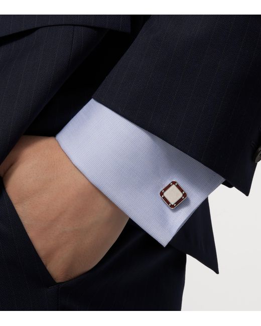 Cartier Pink Sterling Santos De Cufflinks for men