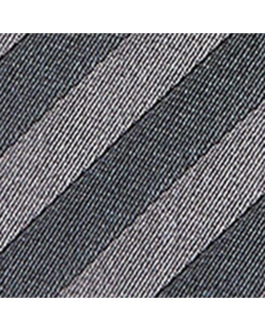 Brunello Cucinelli Black Silk Stripe Pocket Square for men