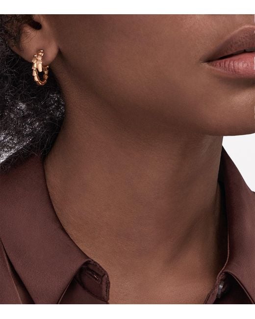 BVLGARI Metallic Serpenti Viper Earrings