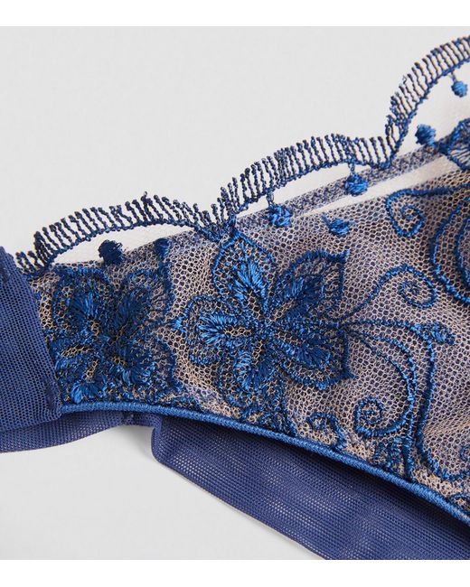 I.D Sarrieri Blue Sunset Lace-detail Thong