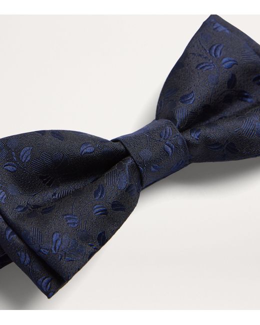 Paul Smith Blue Silk Floral Pre-tied Bow Tie for men
