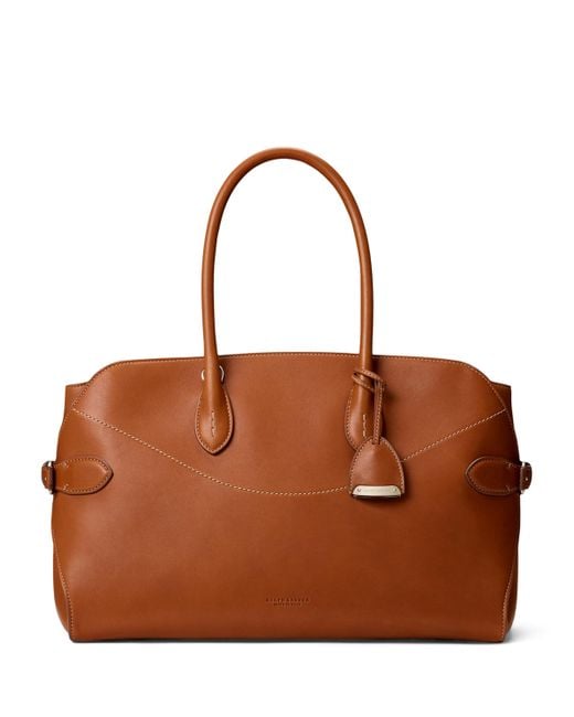Ralph Lauren Brown Leather The Ralph Satchel