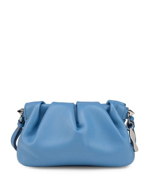 Christian Louboutin Blue Eva Mini Leather Cross-Body Bag