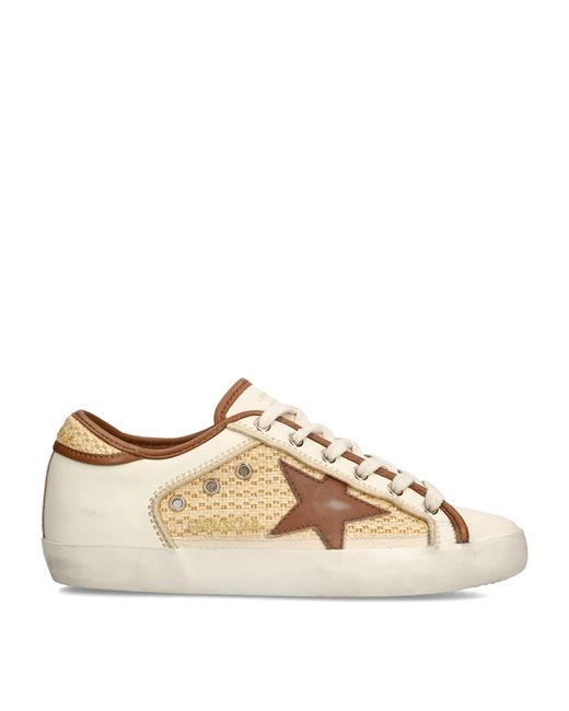 Golden Goose Deluxe Brand Natural Leather Super Star Sneakers