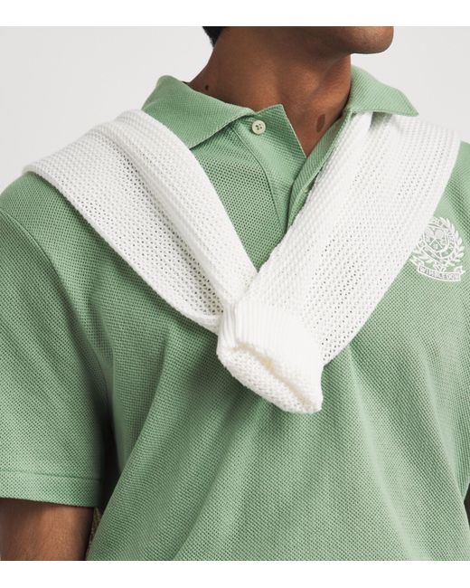 Polo Ralph Lauren Green X Wimbledon Cotton Mesh Polo Shirt for men