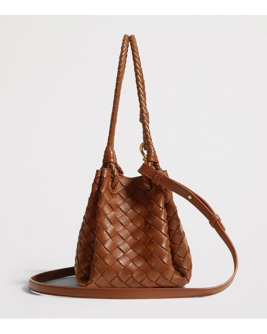 Bottega Veneta Brown Leather Parachute Shoulder Bag