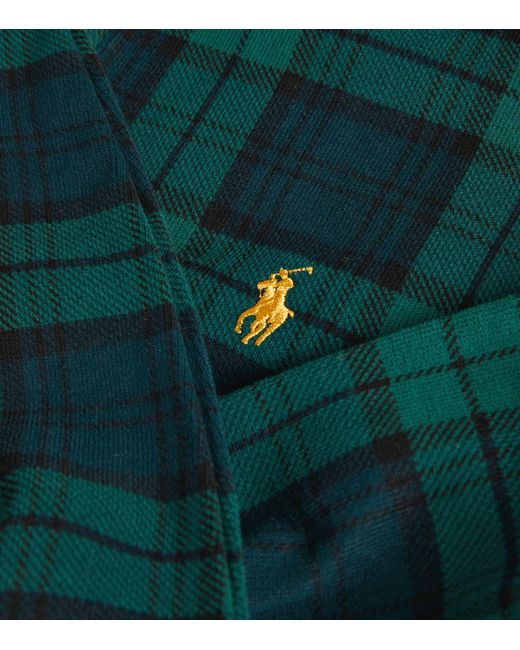 Polo Ralph Lauren Green Tartan Half-zip Sweater for men