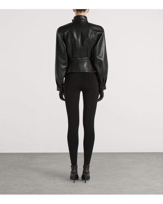 Balmain Black Jersey High-Rise Trousers