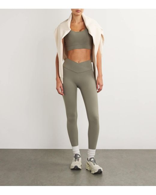 ADANOLA Green Ultimate Wrap Over Leggings