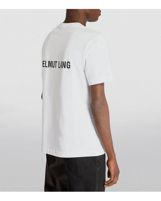 Helmut Lang White Logo T-shirt for men