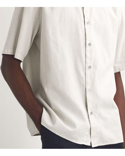Rag & Bone White Hemp-cotton Dalton Shirt for men