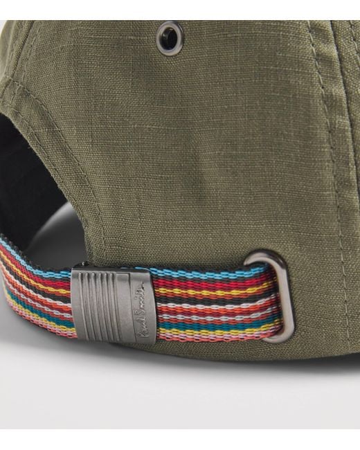 Paul Smith Green Linen Cap for men