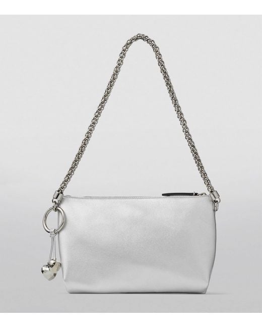 Jimmy Choo White Mini Callie Clutch Bag