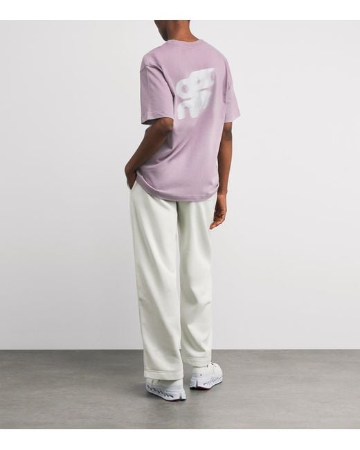 On Shoes Purple Organic Cott Club-T T-Shirt