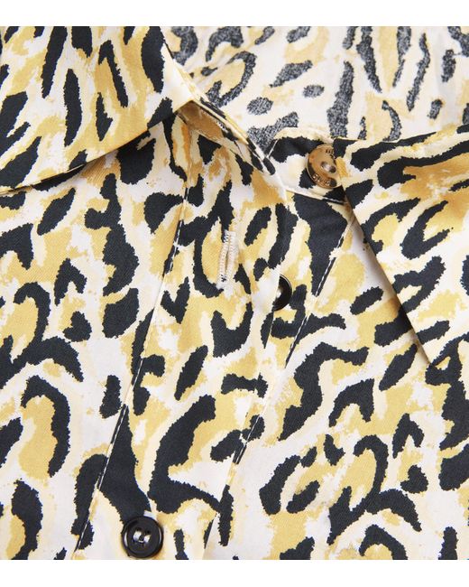 Maje Natural Leopard Print Midi Dress