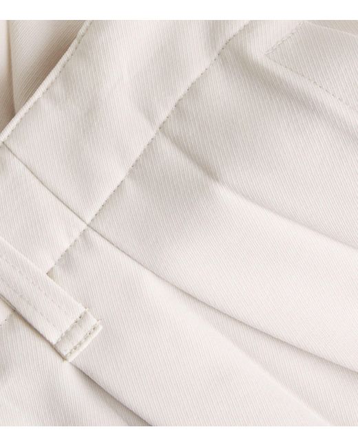 Homme Plissé Issey Miyake White Pleated Edge Ensemble Shorts for men