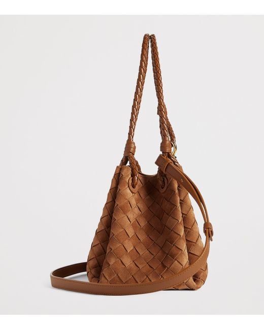 Bottega Veneta Brown Leather Parachute Shoulder Bag