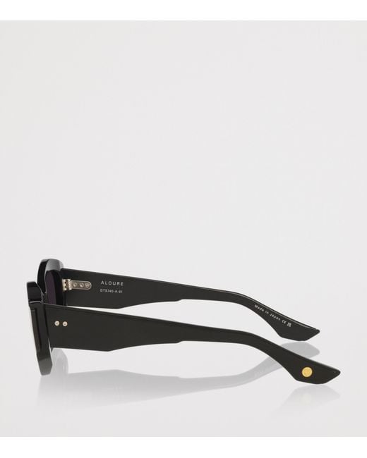 Dita Eyewear Black Aloure Angular Cat Eye Sunglasses