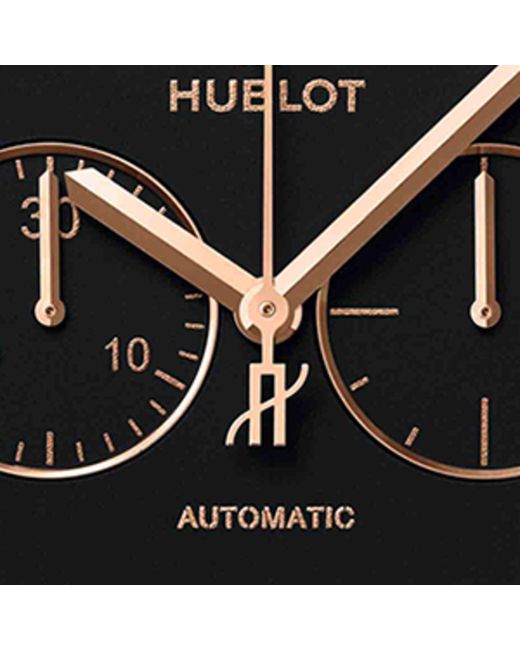 Hublot Black King Gold Classic Fusion Chronograph Watch 45mm