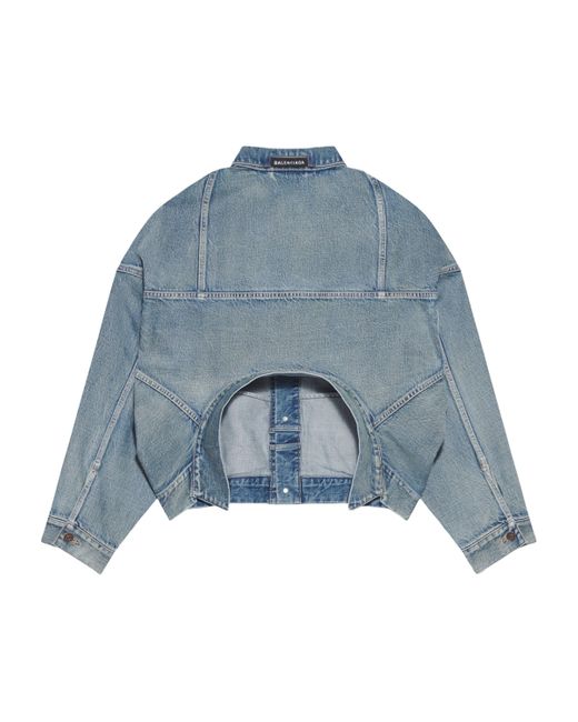 Balenciaga Blue Upside-Down Jacket