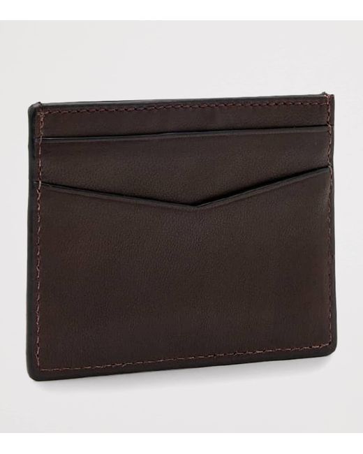 AllSaints Black Leather Delph Cardholder for men