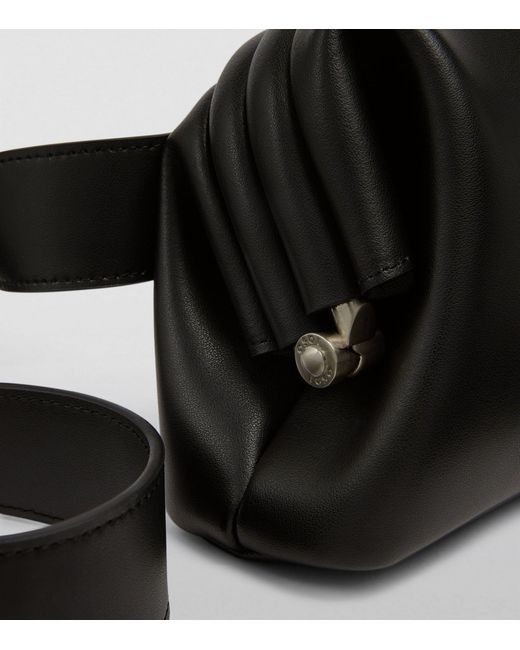 OSOI Black Leather Pecan Brot Cross-body Bag