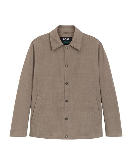 Boss Brown X Aston Martin Wool-Blend Jacket for men