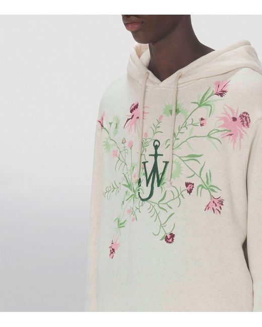 J.W. Anderson Natural X Pol Anglada Embroidered Hoodie for men