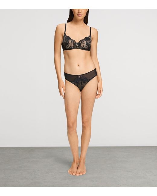 Hanro Black Lysia Midi Briefs