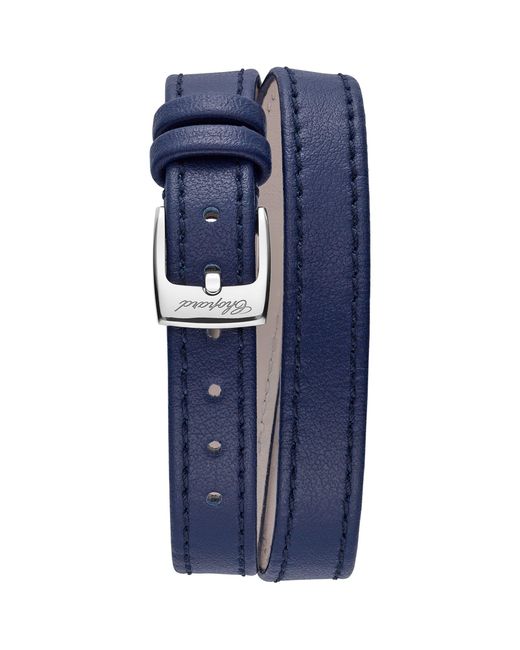 Chopard Blue Stainless Steel And Diamond Happy Sport Watch 25mm