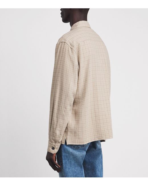 FRAME Natural Plaid Shirt for men