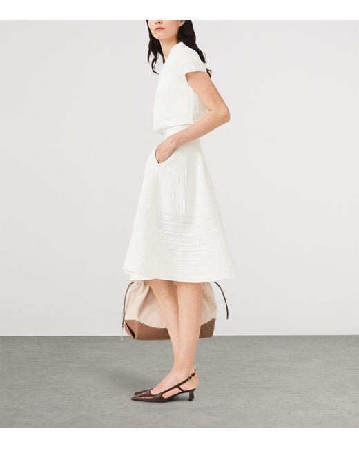 Maje White Short-Sleeve Cardigan