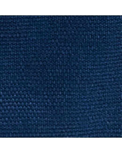 Harrods Blue Canvas Embroidered Tote Bag
